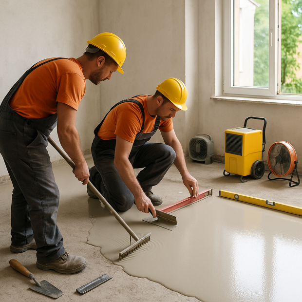 Temps de séchage d'une chape liquide : Ce qu'il faut savoir pour réussir vos travaux