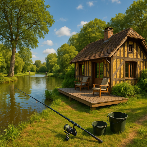 Découvrez la location de chalets avec étang de pêche privé en Normandie : votre séjour nature parfait
