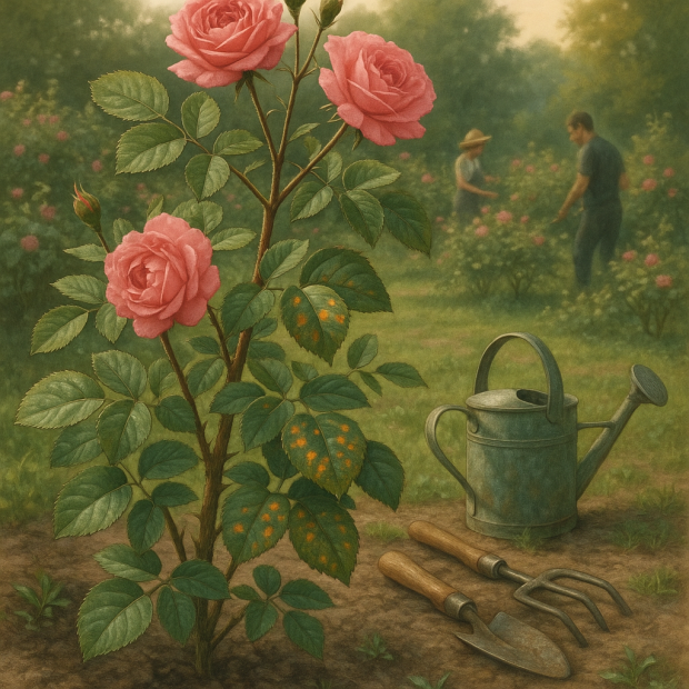 En finir avec la rouille du rosier : traitements et astuces incontournables