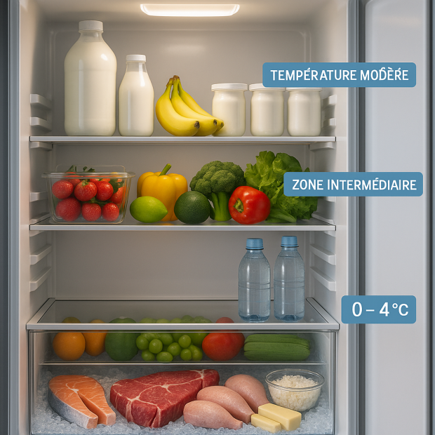 Découvrez quelle est la partie la plus froide de votre frigo pour mieux conserver vos aliments