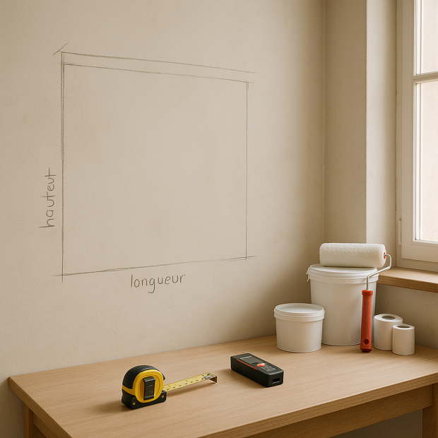 Comment calculer les m² d'un mur pour votre peinture ou votre papier peint?