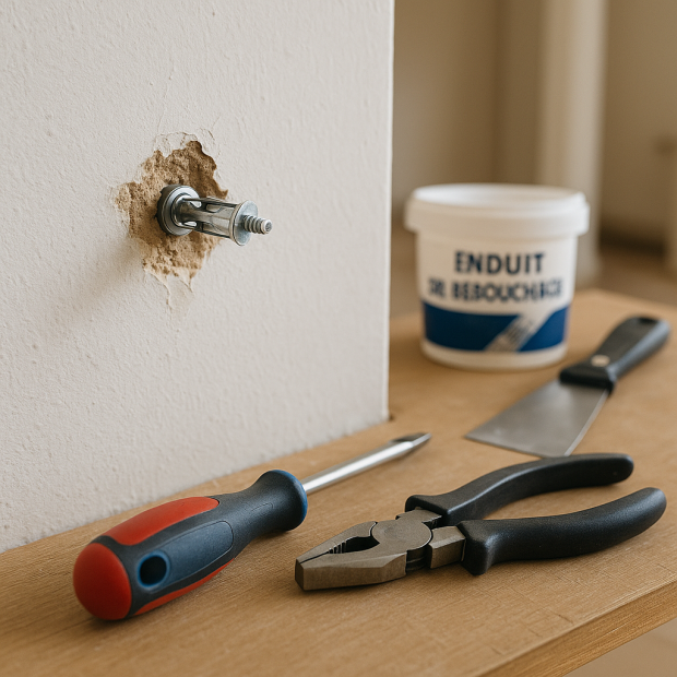 Guide pratique pour enlever une cheville Molly et reboucher efficacement