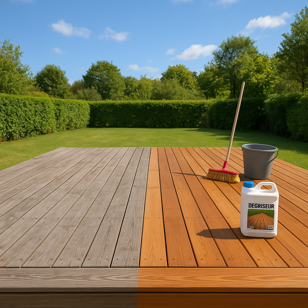 Dégriseur de terrasse : comment redonner vie à votre bois facilement ?
