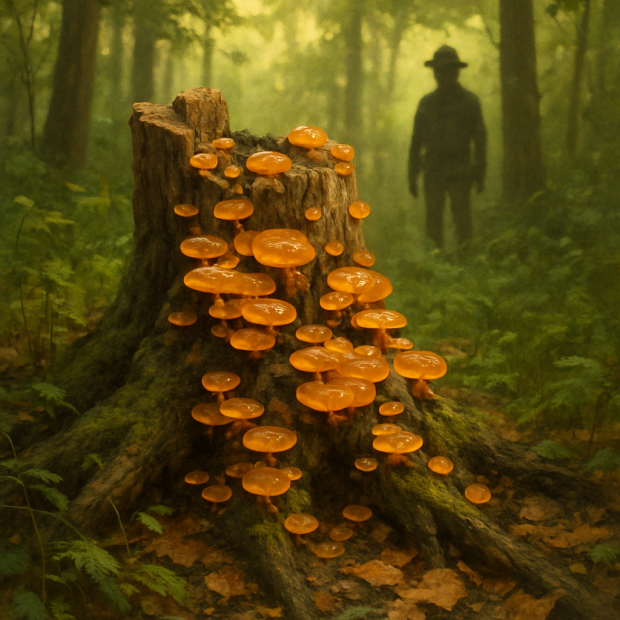 Champignon orange sur bois mort : tout ce que vous devez savoir pour les identifier et agir