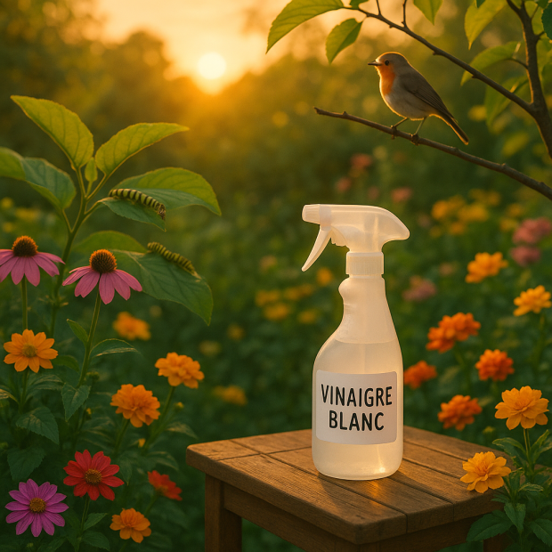 Découvrez comment le vinaigre blanc peut protéger votre jardin contre les chenilles naturellement !