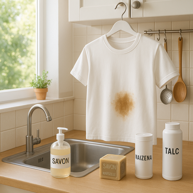 Comment enlever une tache de gras sur un vêtement : guide pratique et astuces efficaces